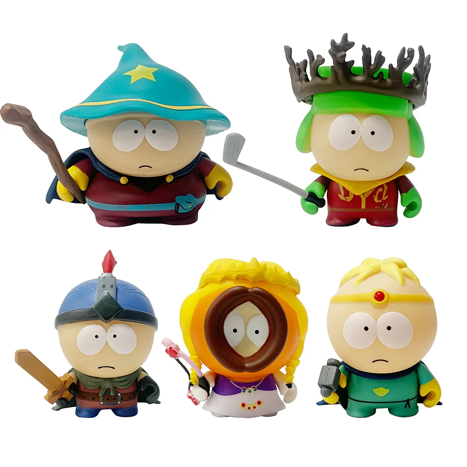 South Park Anime Figura Set, A Vara de Razoável, Kenny McCormick, Stan Marsh, Bonecas Adoráveis, Ornamentos de Banda Americana