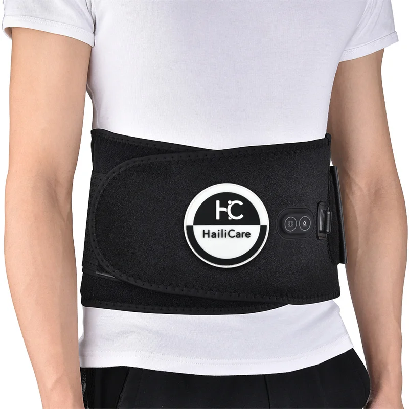 Electric Far Infrared Heated Massage Belt Decompression Lumbar Waist Spine Vibration Physiotherapy Pain Relief Posture Corrector