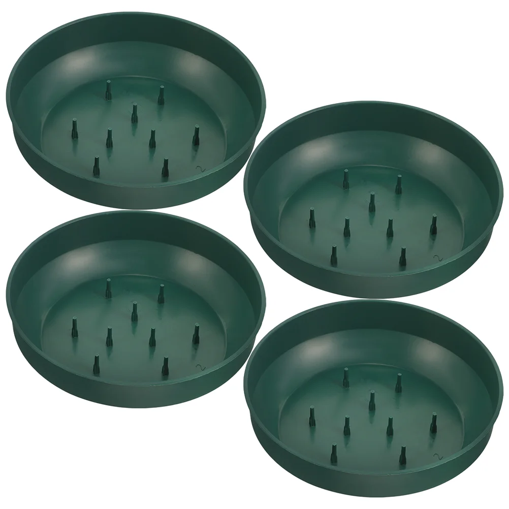 

4 Pcs Flower Mud Tray Floral Arranging Supplies Fresh Flowers Holder Arrangement Grid Tool Adjustable Trays for Wet