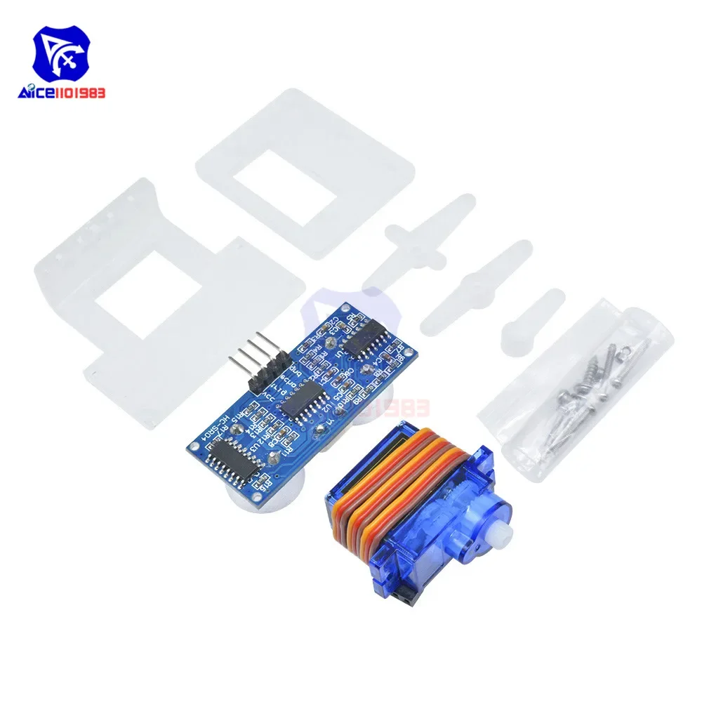 HC-SR04 Distance Sensor Module SG90 Micro Servo for Arduino RC 250 450 Helicopter Airplane Car Special Promotions with Holder