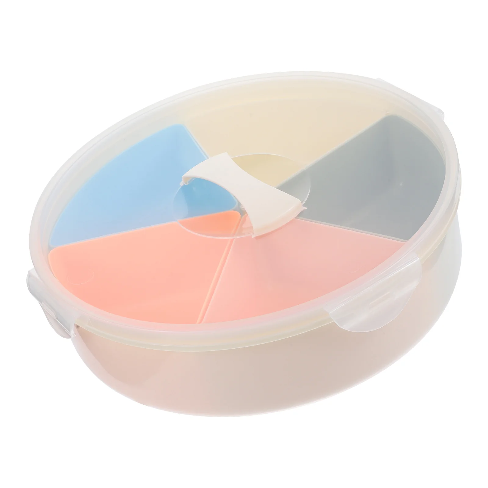 

Snack Divided Tray 3-Compartment Pp Storage Plate For Fruits Candies Nuts Plastic Food Tray Lightweight Serving Dish For