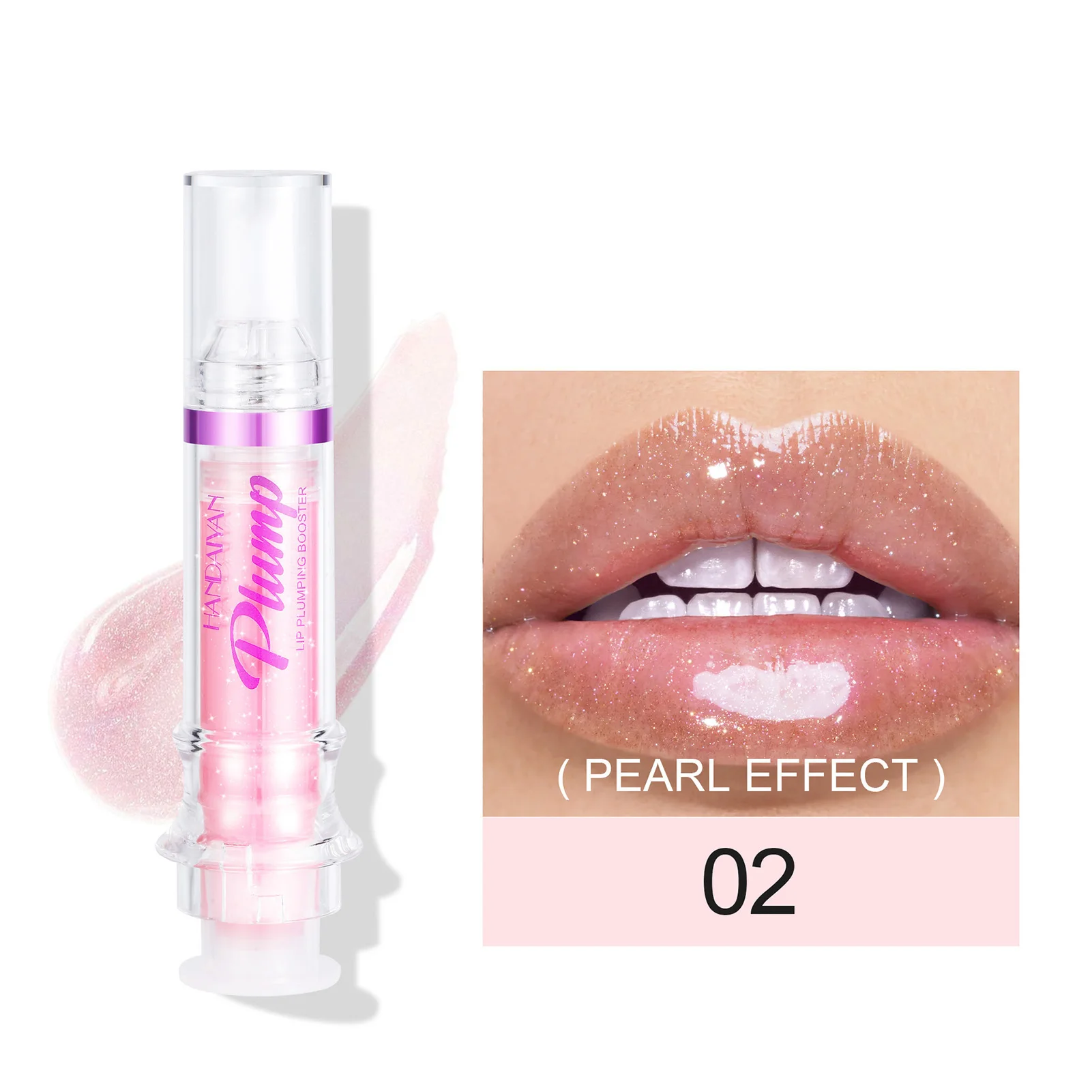 Mirror Pearlescent Lip Gloss Lightweight Moisturizing Natural Pigmented Color Lip Gloss for Longwear 6 Styles Rich Lip Colors