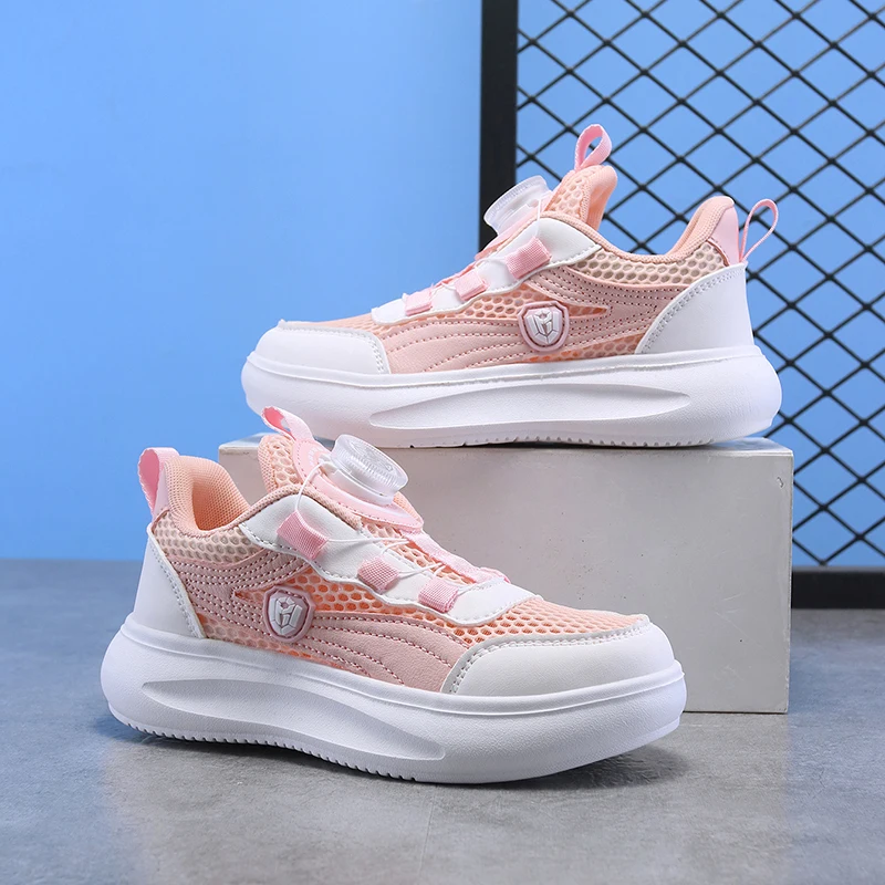 

Kids Stylish Sport Running Sneakers Breathable Mesh Shoes Boys Girls Soft Non Slip Sole Wear Resistant Outdoor Daily Footwear