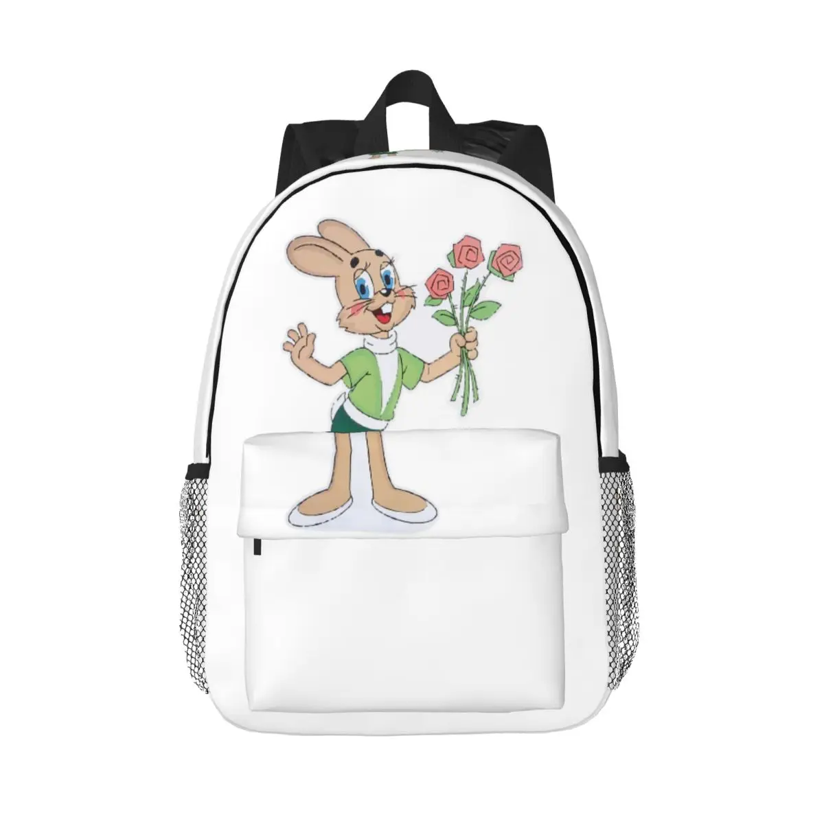 

Рюкзак Rabbit Nu Pogodi с героями мультфильмов, Лидер продаж, рюкзак большой емкости для мальчиков и девочек, сумка для книг, сумки на плечо для мужчин и женщин, школьная сумка