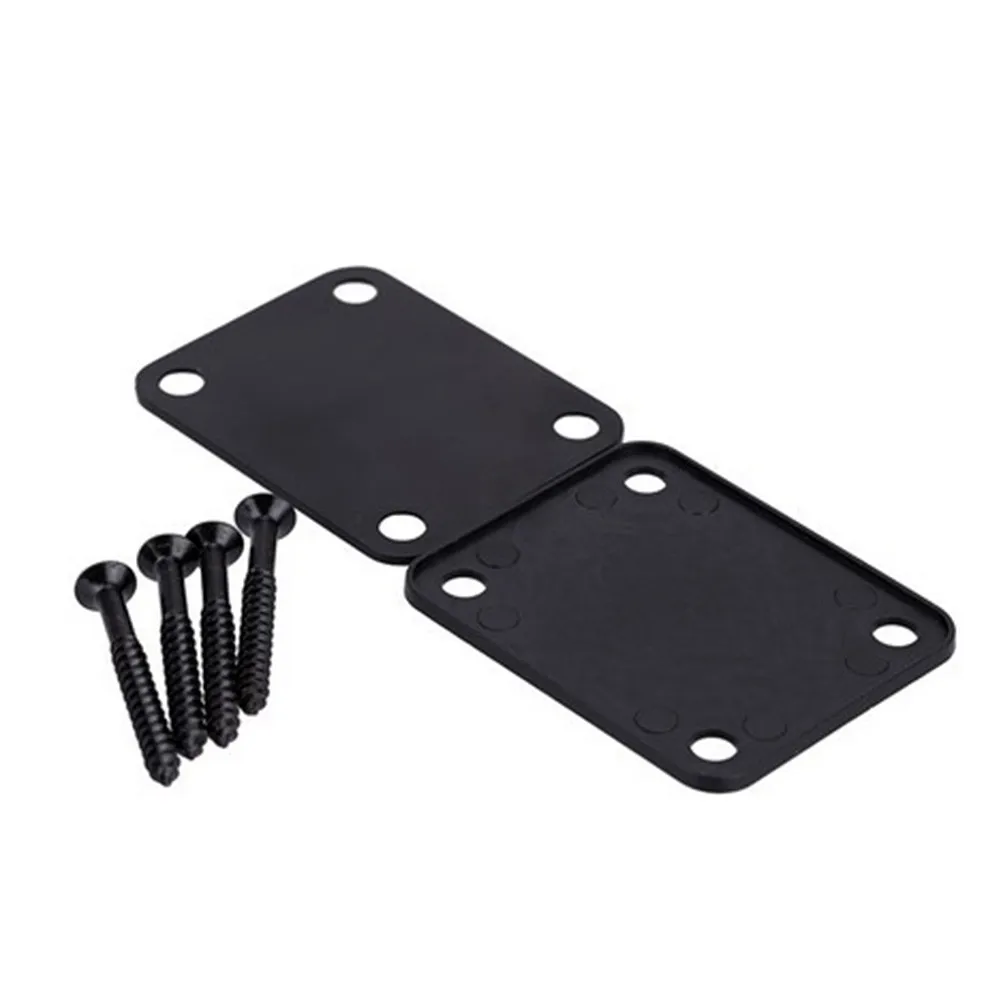 

Guitar Neck Joint Plate for Electric Guitars Compatible with and Jazz Bass Includes Plastic Backing and Screws