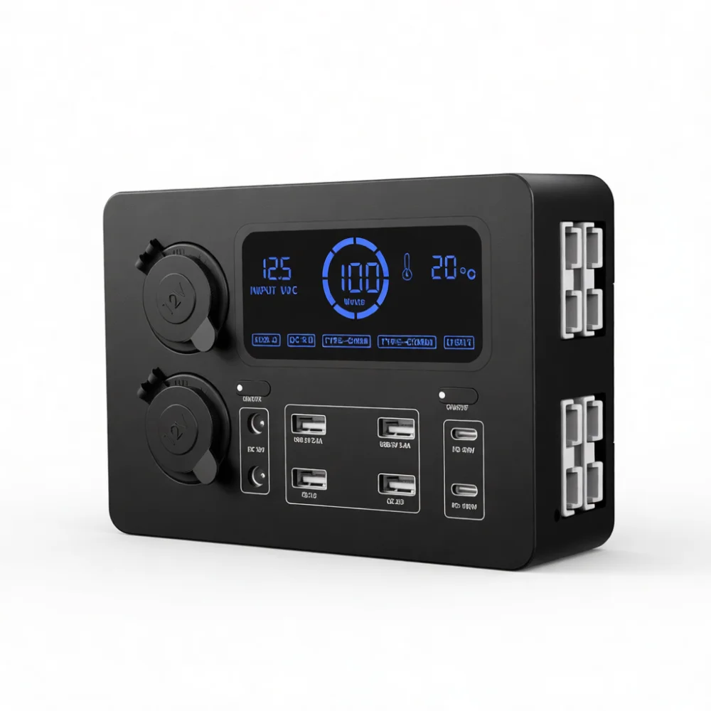 Fast Charging 12V Power Box Adapter PD 100W USB Type C Automotive Charger Hub For Mobile Phone Laptop Auto Interior Supply