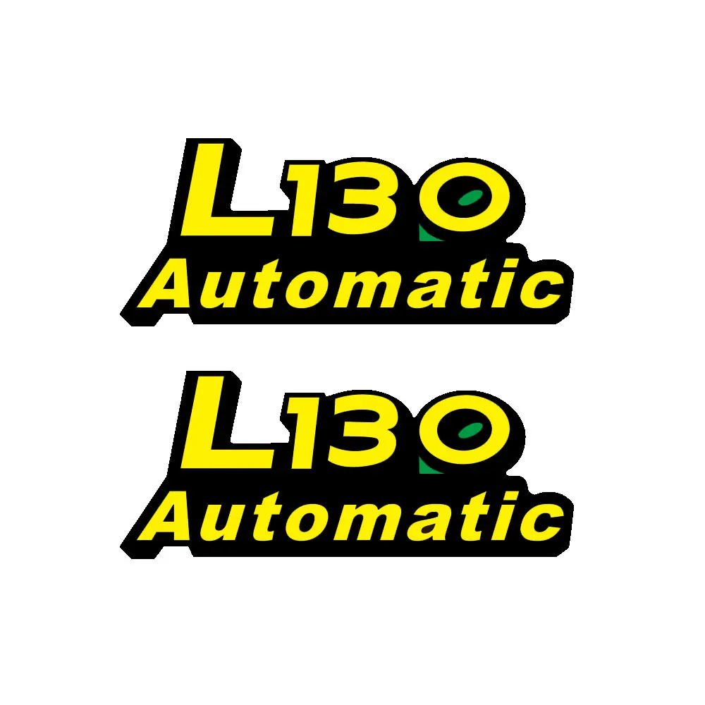 2 قطعة لجون ديري L130 مجموعة ملصقات غطاء محرك السيارة الأوتوماتيكية L130 جرار GX21158