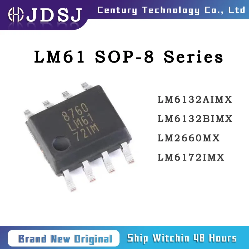 

10PCS LM6132AIMX LM6132BIMX LM2660MX LM6172IMX SOP8 Brand New Original Chip IC