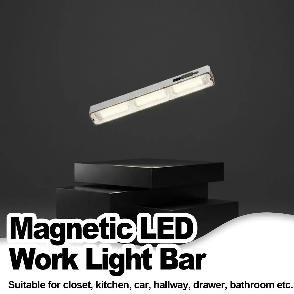 Rechargeable LED Tube Light Dimmable Magnetic Bar Light with Adjustable Brightness USB-C Portable Work Light Camping Lantern