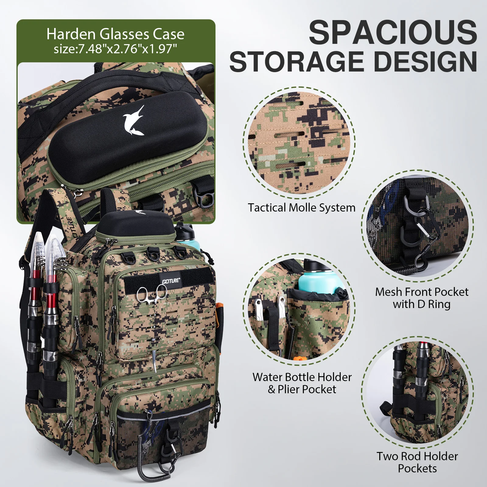 Fishing Backpack 45L Large Cap - Fishing Equipment Box 评论和价格