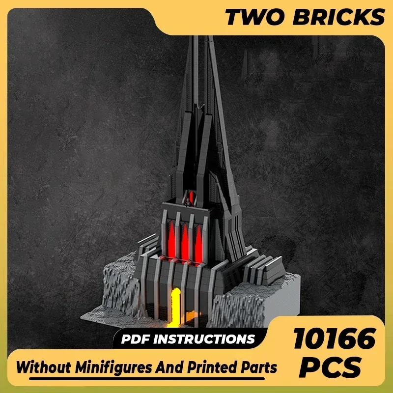 Modelo de fortaleza militar moc tijolos de construção final senhor castelo tecnologia blocos modulares presente brinquedos natal diy conjuntos montagem