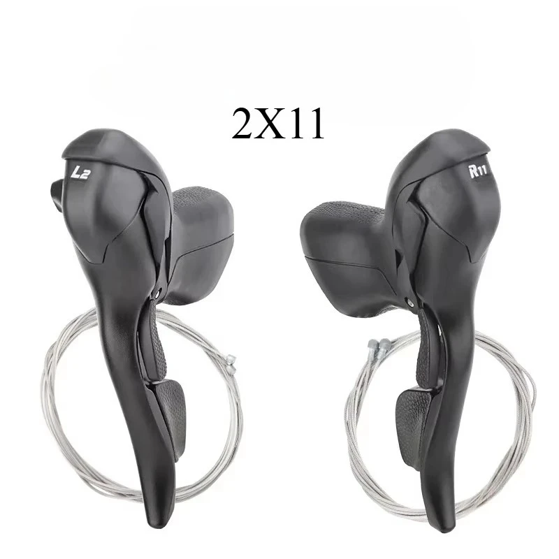 New Road Bike Shifter 3x7 3x8 3x9 3x10 Speed Brake Levers, 2x7-2x10 Front Derailleur For  Bicycle Parts