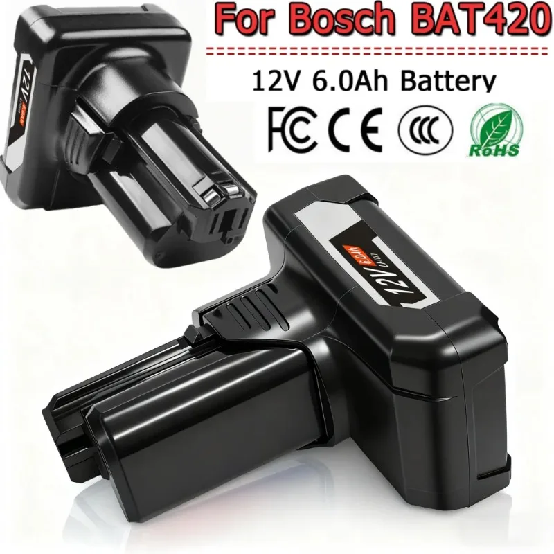 

Сменная батарея для инструмента Bosch 12V 6Ah Li-ion, совместимая с BAT420, BAT411A, BAT412, BAT413, BAT411.