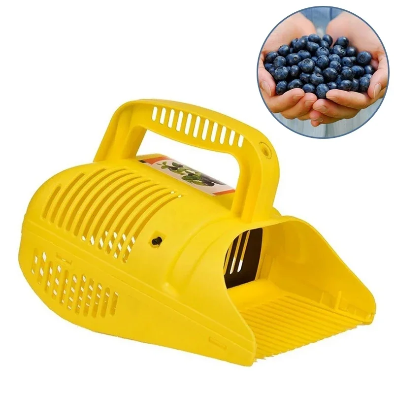 Portable Berry Picker Comb Rakes Picking Fruit Collecting Scoop Orchard Fruit Collector Farm Fruit Picking Harvester Garden Tool