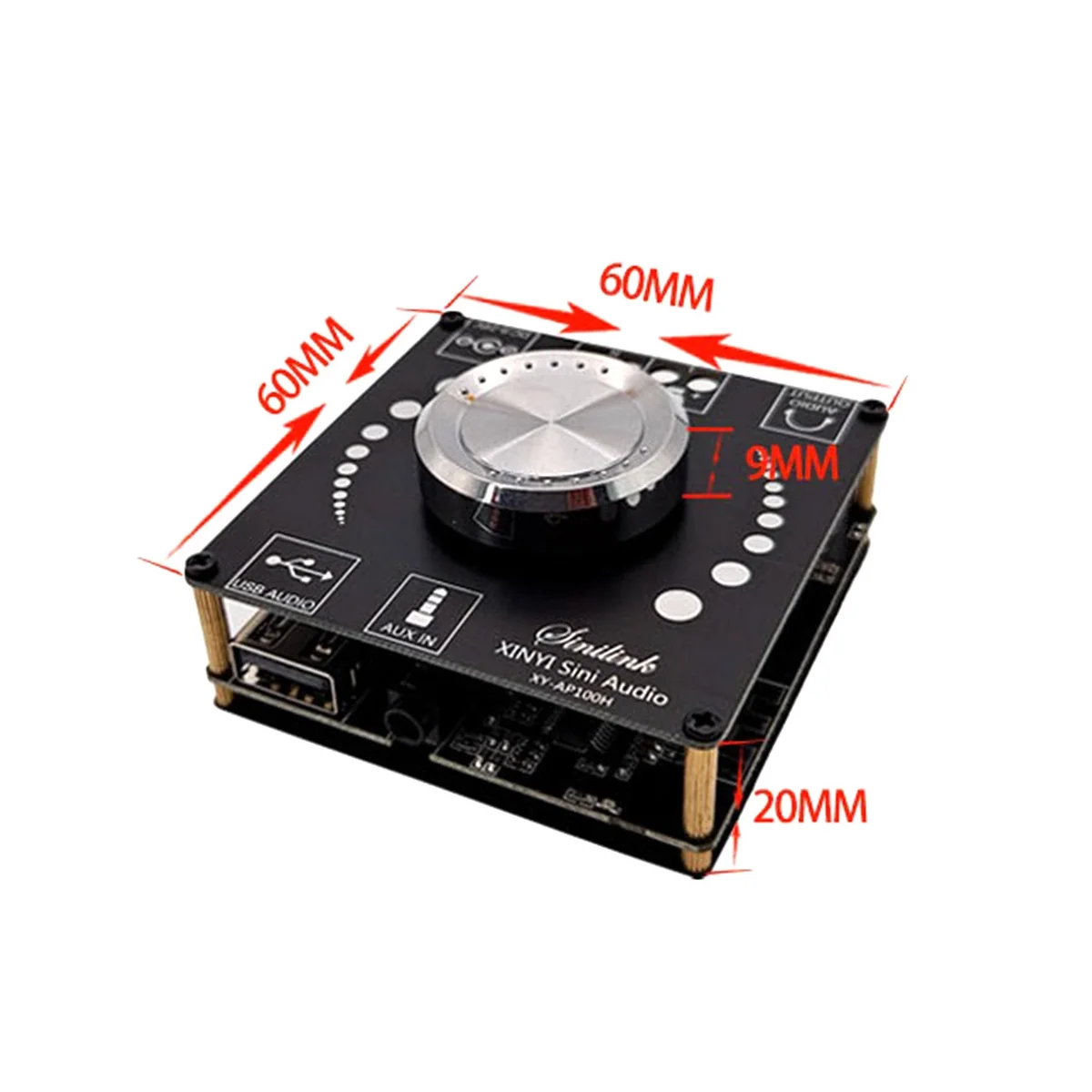 A57G-XY-AP100H 100Wx2 BT5.0 Плата цифрового усилителя TPA3116D2 100 Вт + 100 Вт Левый и правый двухканальный стерео аудиомодуль HIFI 2.0