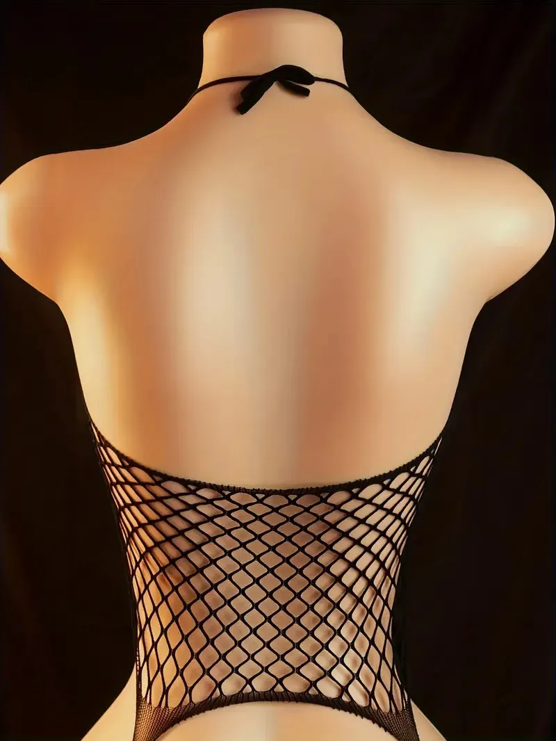 Sexy Lingerie Women's Suspender Sexy Hollow Out Hip Skirt With Exposed Breasts And Mesh Clothing Jacquard view 5