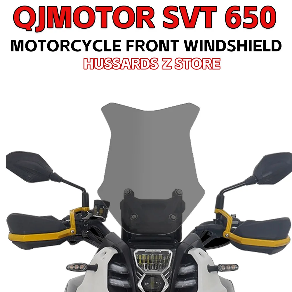 For QJMOTOR SVT 650 SVT 650X Motorcycle Front Windshield Wind Deflector SVT650 Accessories Fairing Heighten Screen Windscreen