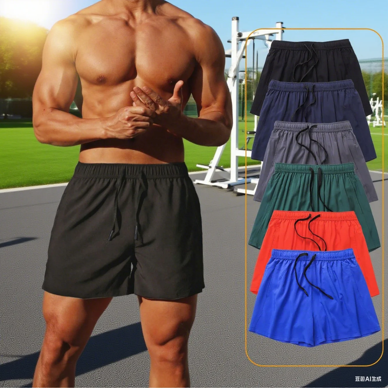 

Running Shorts Summer Gym Sportswear Men Jogging Outdoor Sports Shorts Fitness Man Quick Dry Breathable Pants Male Clothing ﻿