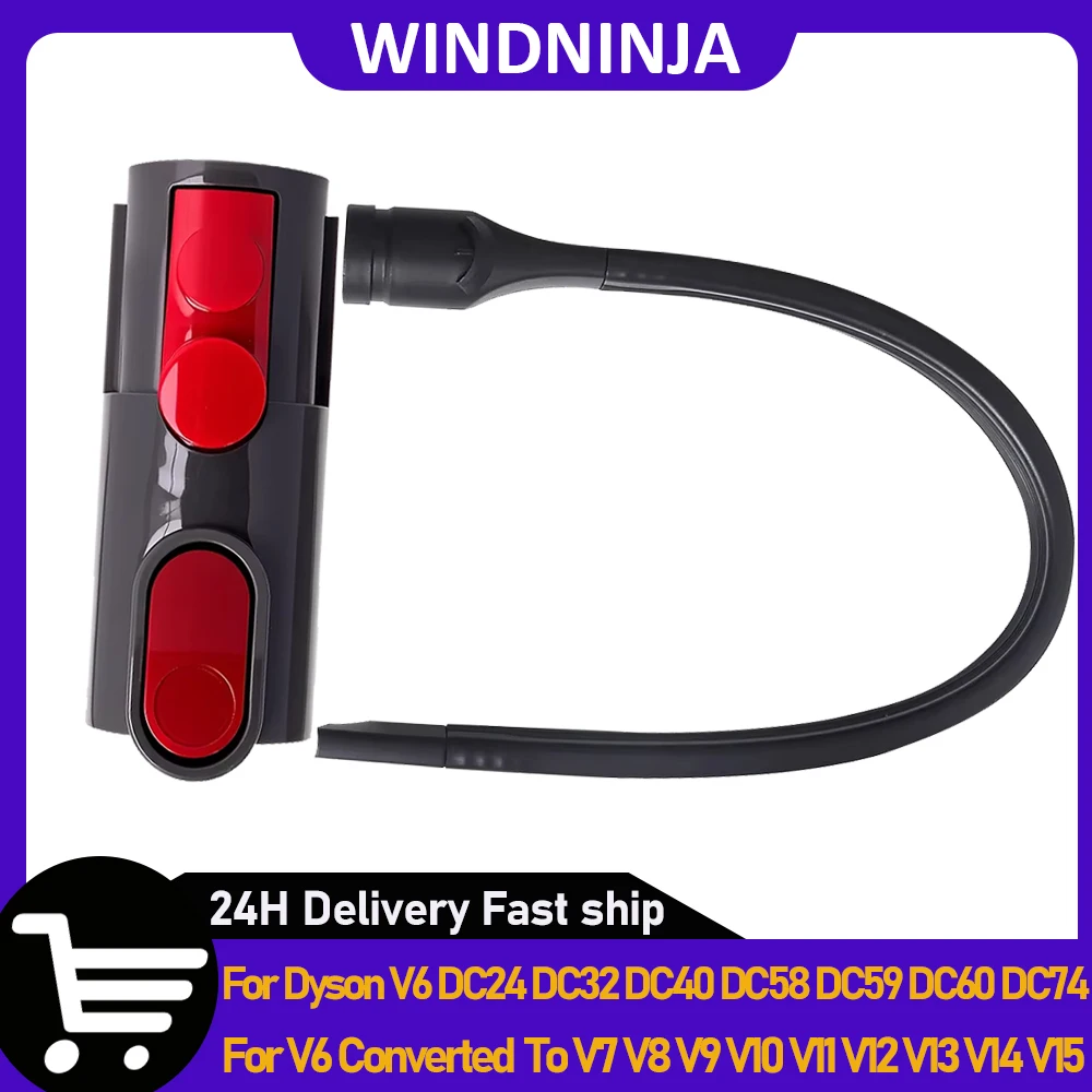 For V6 Converted To V7 V8 V9 V10 V11 V12 V13 V14 V15 Vacuum Cleaner Flat Nozzle Cleaner Crevice Tool Converter Connector Adapter