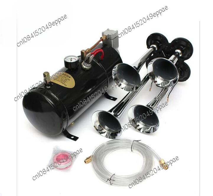 Disheng Four-Tube Car Horn Modified Car Pump 150. D3l/6L Gas Tank Air Compressor Air Pump