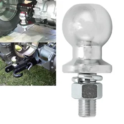 2in Trailer Hitch Ball 3/4x1‑3/4in Shank Universal 3500LBS Durable Steel Chrome Plated Caravan Towing Ball