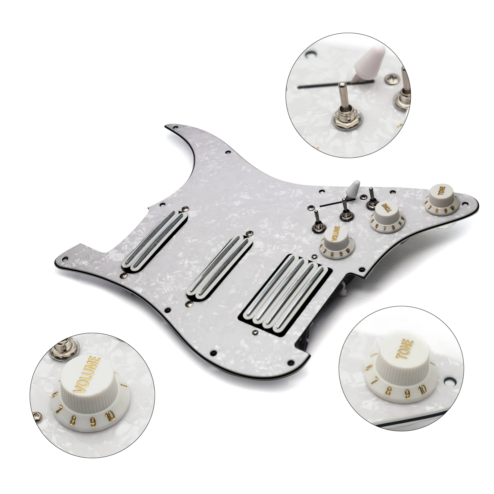 SSH ارتفاع الناتج محملة مسبقا سلك خدش لفائف تقسيم 2 هامبوكر صغير مع لفائف لاقط الغيتار الكهربائي بيكجوارد #3