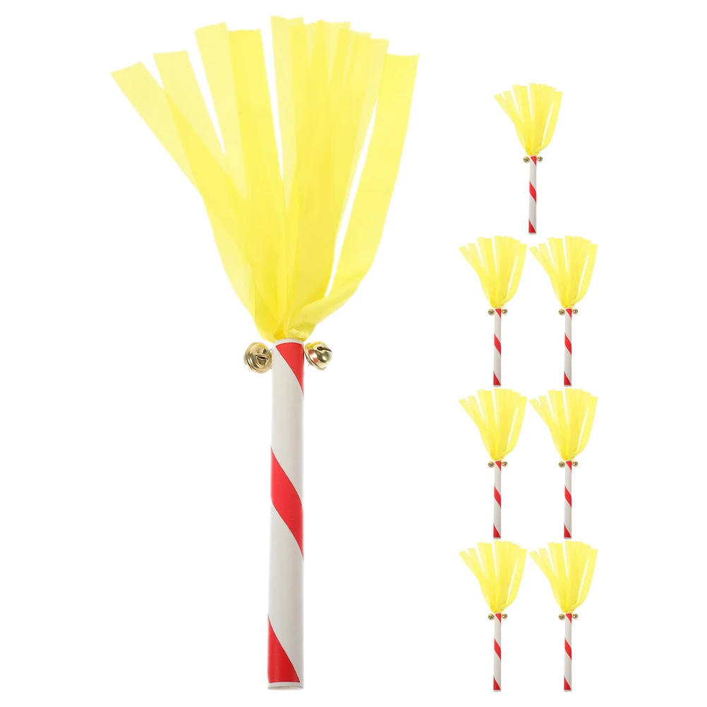 

8pcs Cheerleading Sports Bat Cheering Sticks Props Pompoms Thunder Sticks Party Favors Kindergarten Favors Lightweight Compact