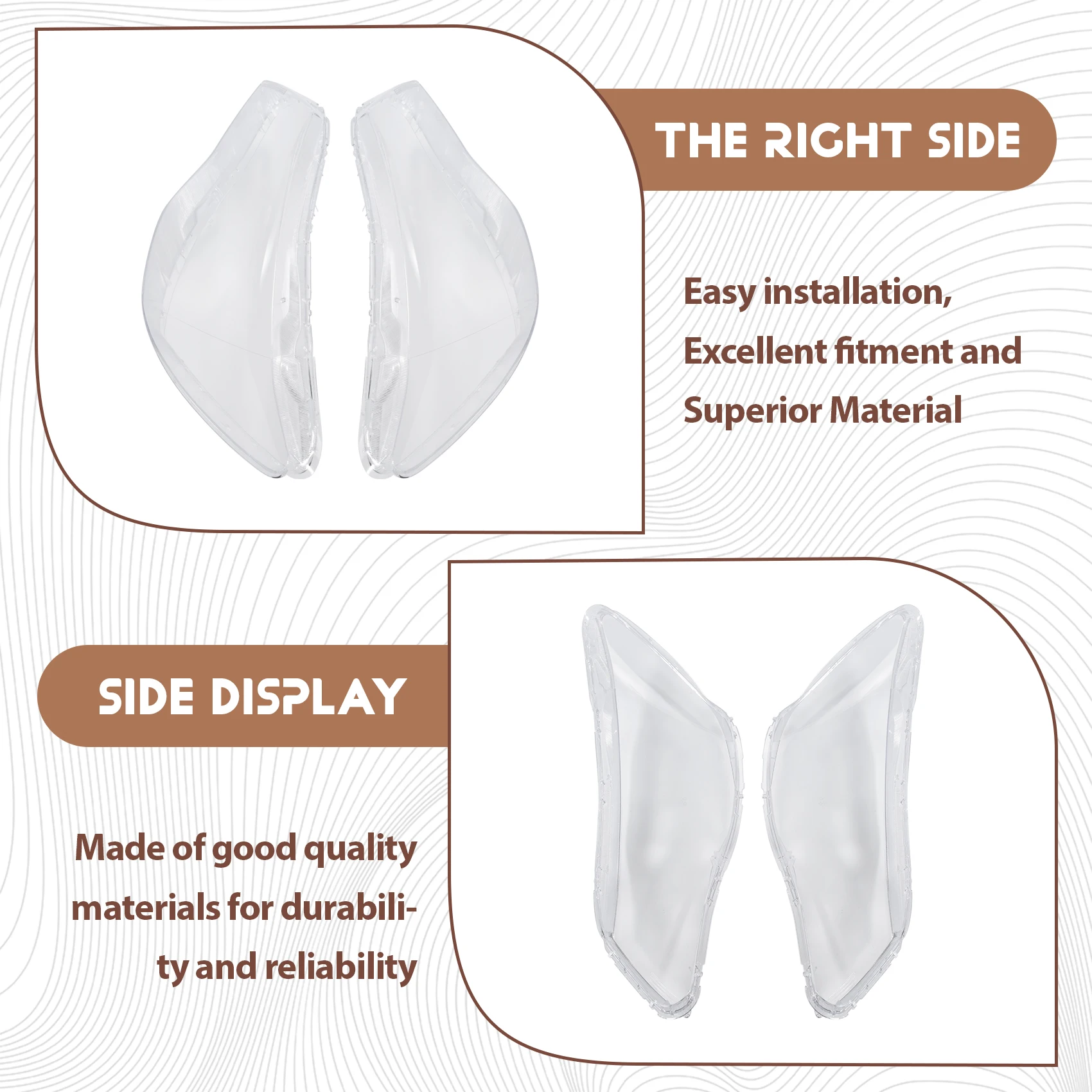 

AB59-Левая+Правая крышка фары для Honda Civic FD 2006-2015 годов, защитный кожух передней фары, рассеиватель света, автомобильная фара