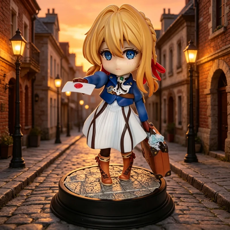 Violet Evergarden Figurine Manga Violet Evergarden Model GK Statue Toys Anime Action Figure Collection Q Version Doll Ornament