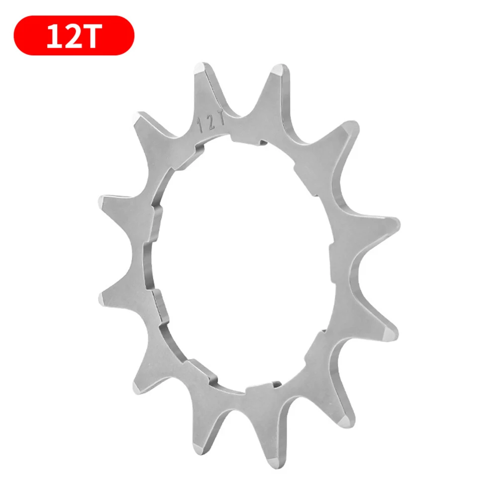 

Stainless Steel Bicycle Sprocket Fixed Single Speed Cog Thread Ring 12T 13T 14T 15T 16T 17T 18T Long lasting Construction