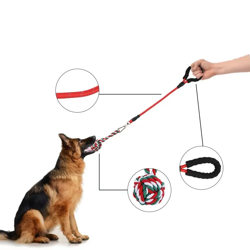 Interactive pet toys: Dog traction wear-resistant knot toys: Interactive pulling pet toys