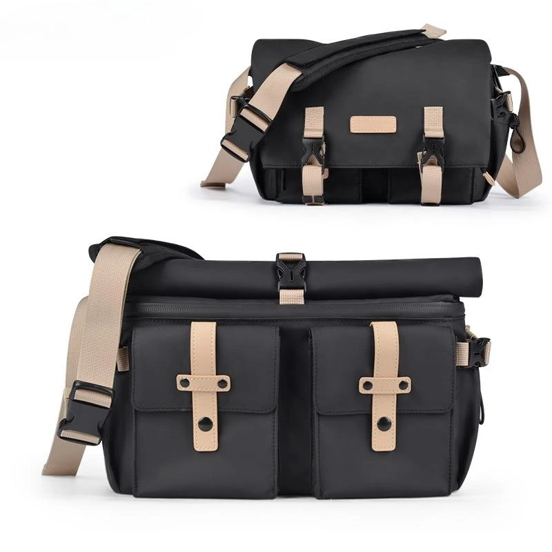 

Vintage Waterproof Single Shoulder Camera Bag Outdoor Photography Professional Crossbody Case Portable Waist Bag SLR Sling Bag