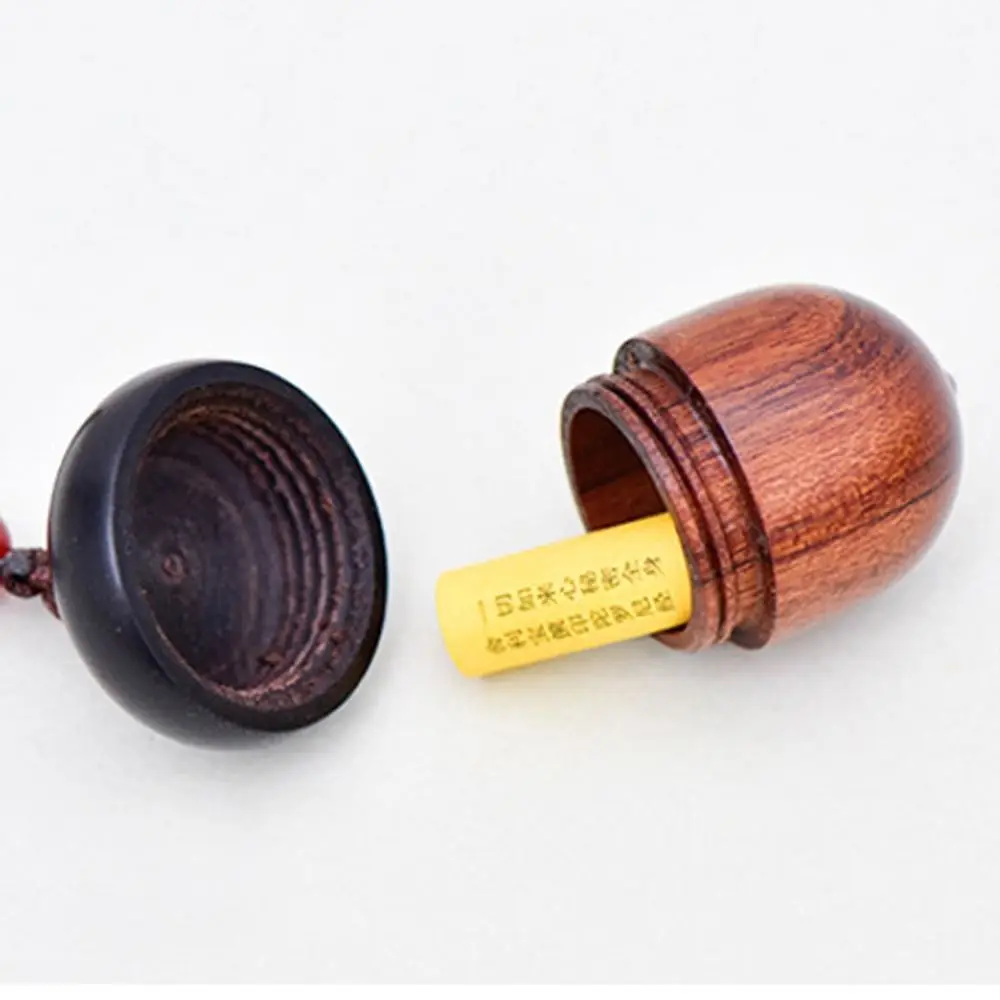 Mini Portable Outdoor Medicine Pill Box Mini Sandalwood Rescue Pill Case Granule Storage Box Medicine Tablet Container