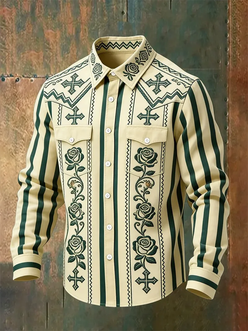 New Men's Long Sleeved Shirt w - 3D Printing Technology recension och pris