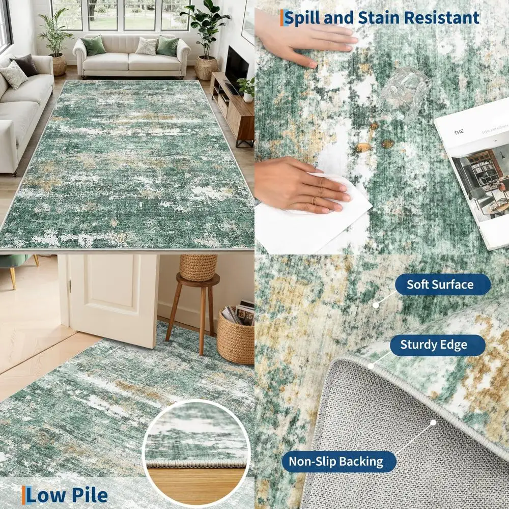 

GarveeHome Area Rugs 8x10 Machine Washable for Living Room Modern Abstract Area Rug for Bedroom Farmhouse Indoor Large Floor Car