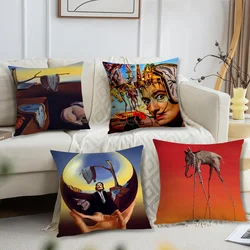 Art Salvador Dali paintings cushion For Bedroom Car Coffee Shop Room Soft and Living Room Sofa Decorative Pillow Cover Case