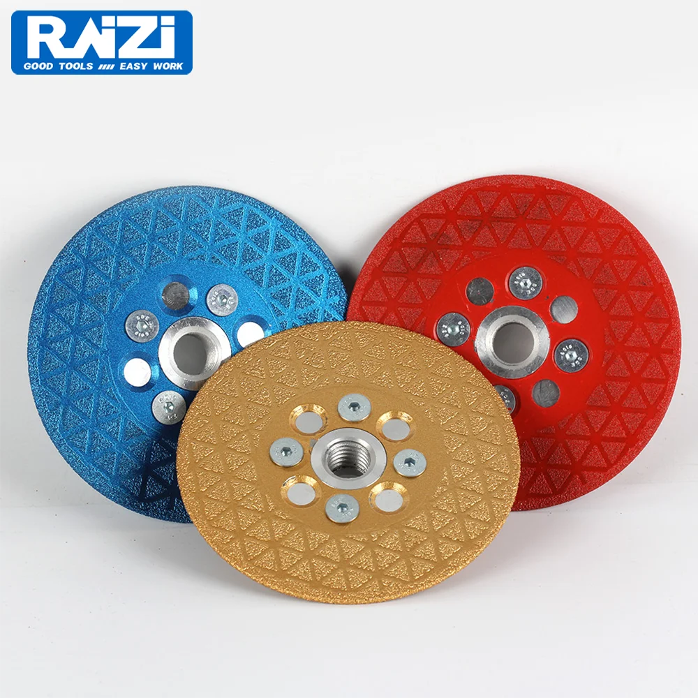 Raizi Vacuum Brazed Diamond Cutting & Grinding Disc 100/115/125mm Double Sided Saw Blade Diamond Wheel Tile Cutting Tool