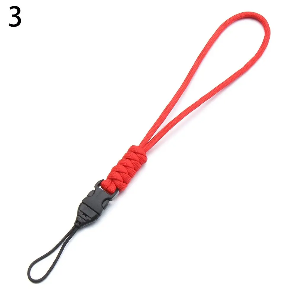 High Quality High Strength Parachute Cord Hanging Rope Paracord Keychain Key Ring Camera Anti-lost Lanyard