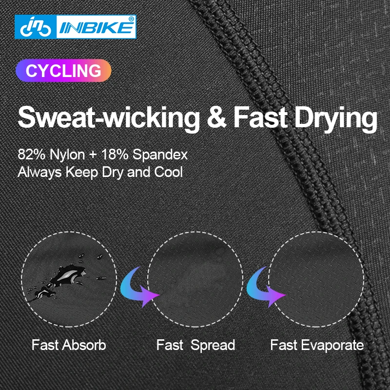 INBIKE Summer Man Cycling Shorts Gel Padded MTB Road Bike Pants Ropa Ciclismo Tights for Men Shockproof Bicycle Shorts Clothing