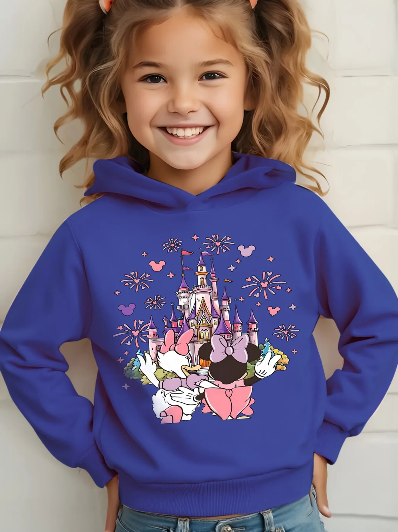 [معتمد] سترة كاجوال للفتيات من سلسلة أميرات ديزني، سترة خريف وشتاء بأكمام طويلة مع أميرة ديزني وفيونكة pr