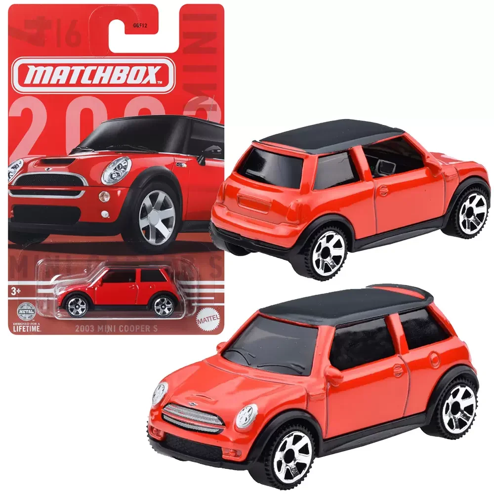 Original Mattel Matchbox life German Series 1/64 modelli di auto 2003 Mini Cooper S Cabrio Countryman Boys Toys Automobile in metallo