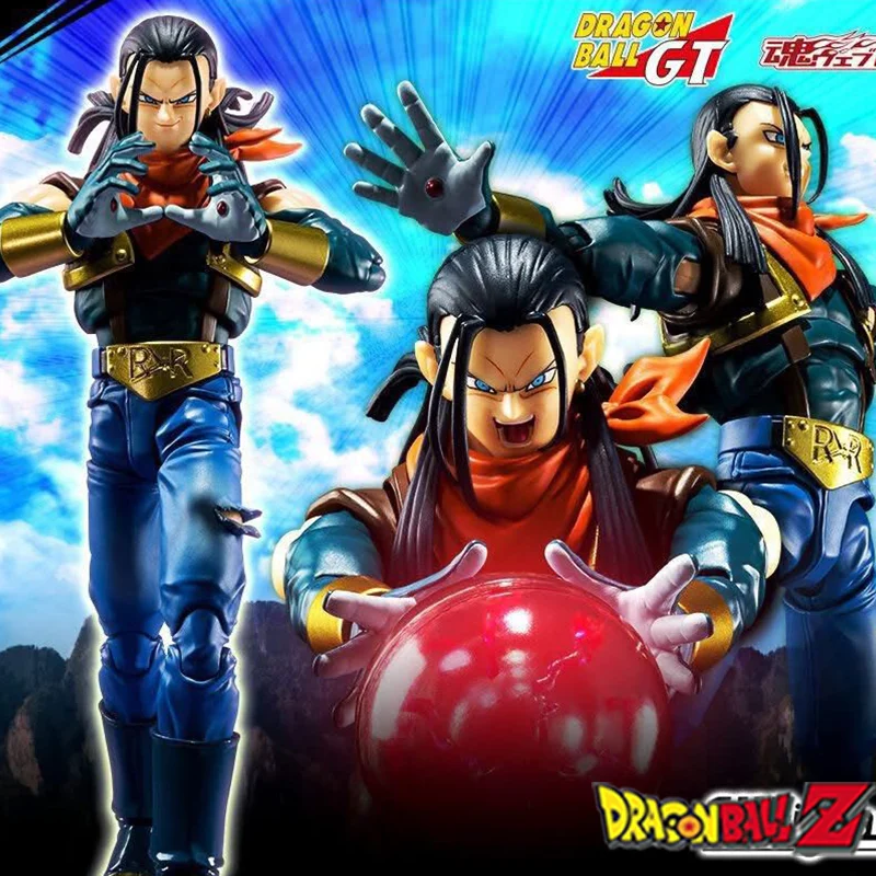 

Original In Stock Dragon Ball Anime Super S.H.Figuarts Super Android 17 Action Figure Pvc Model Doll Toy Children Birthday Gift