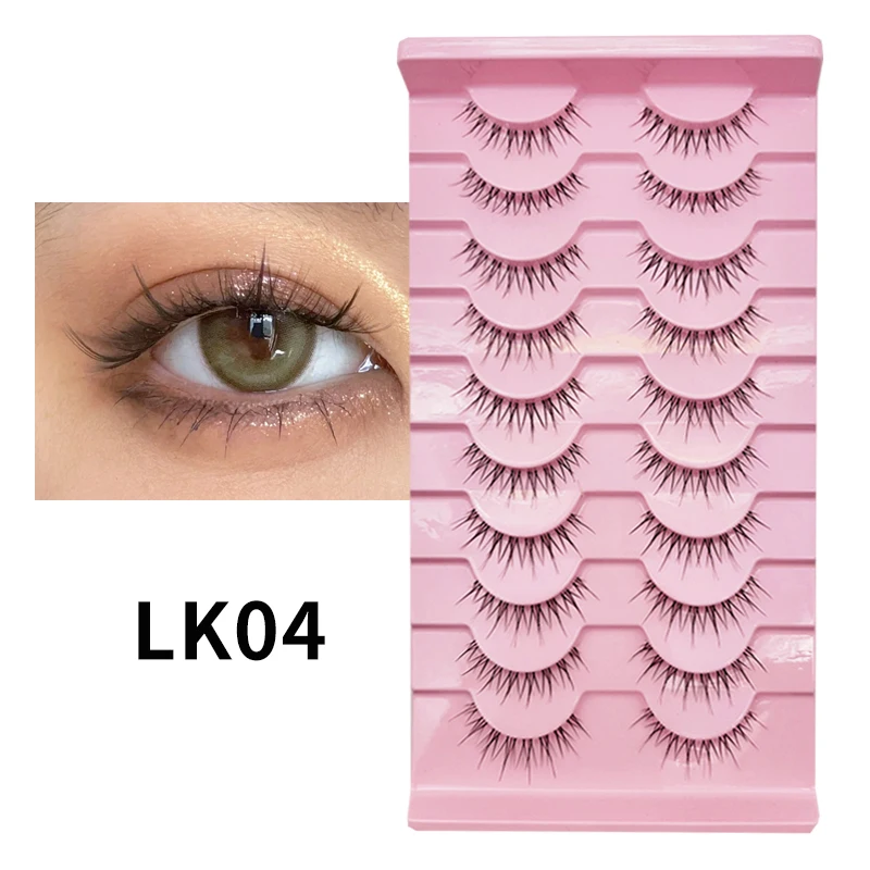 Manga Lashes 5/10 Paar natürliche Wimpern, falsche Wimpern, Little Devil Lashes, Anime-Wimpern, Vollstreifen-Wimpern, Band-Wimpern, Make-up – Detail 11