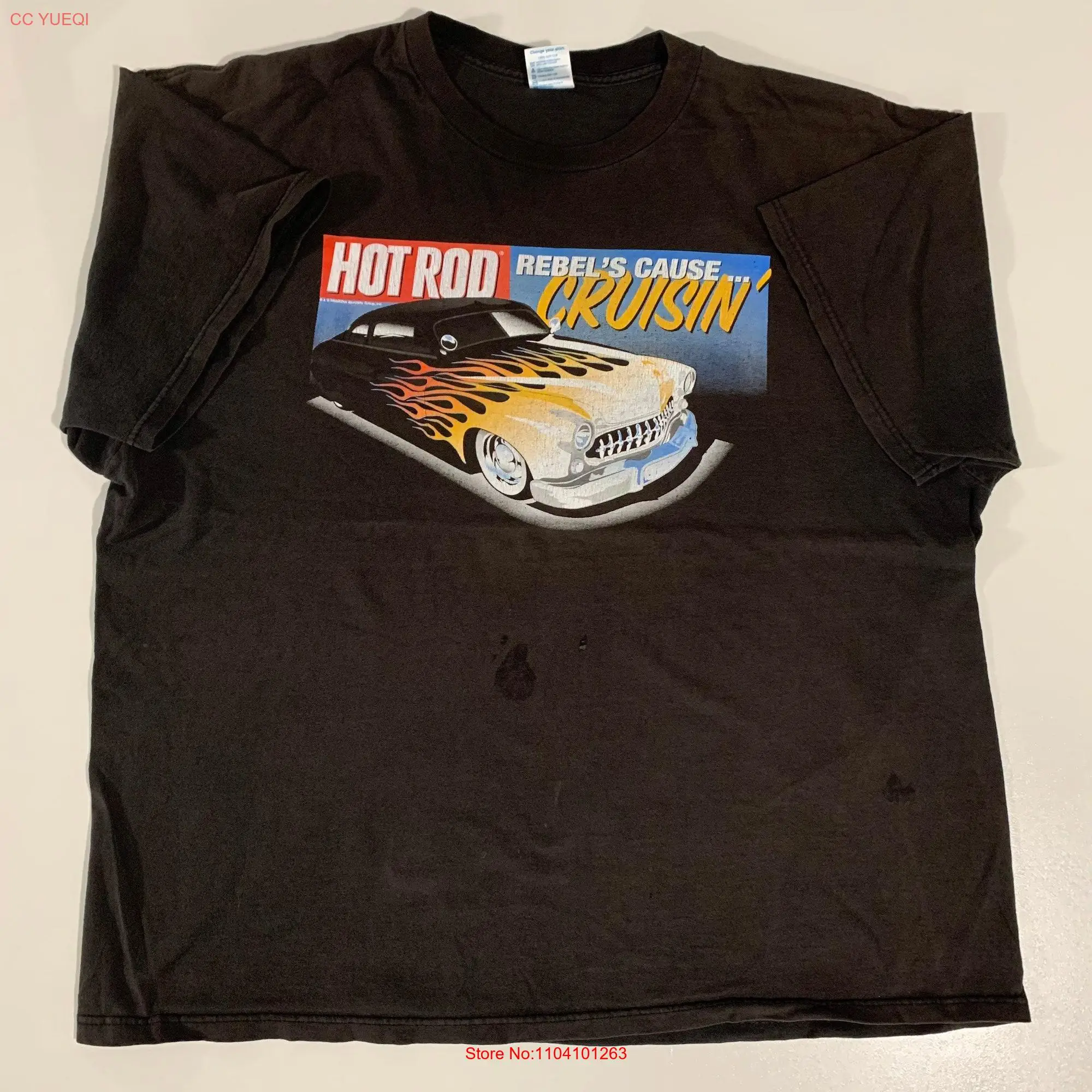 Vintage 90s Hot Rod Rebel s Cause Crousin T shirt Size 2XL long or short sleeves