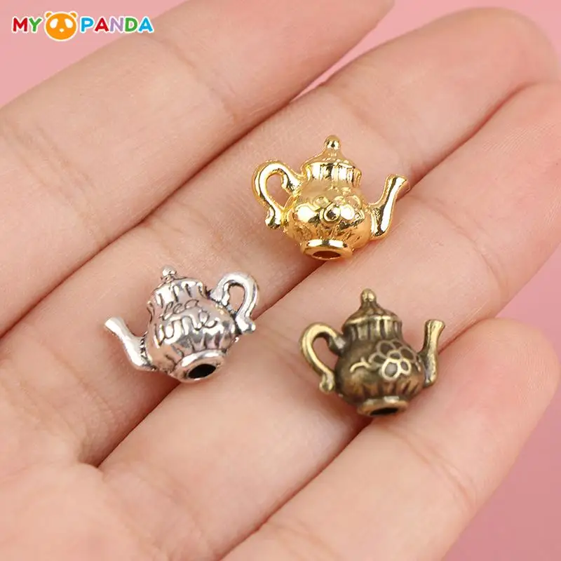 5pcs 1/12 DIY Vintage Metal Water kettle Dollhouse Kitchen Canteen Miniature DollHouse Decor