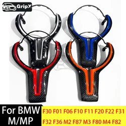 32307846029 Carbon Fiber Steering Wheel Cover Trim M Sport Performance for BMW F30 F01 F06 F10 F11 F20 F22  F31 F32 F36 M2 F87