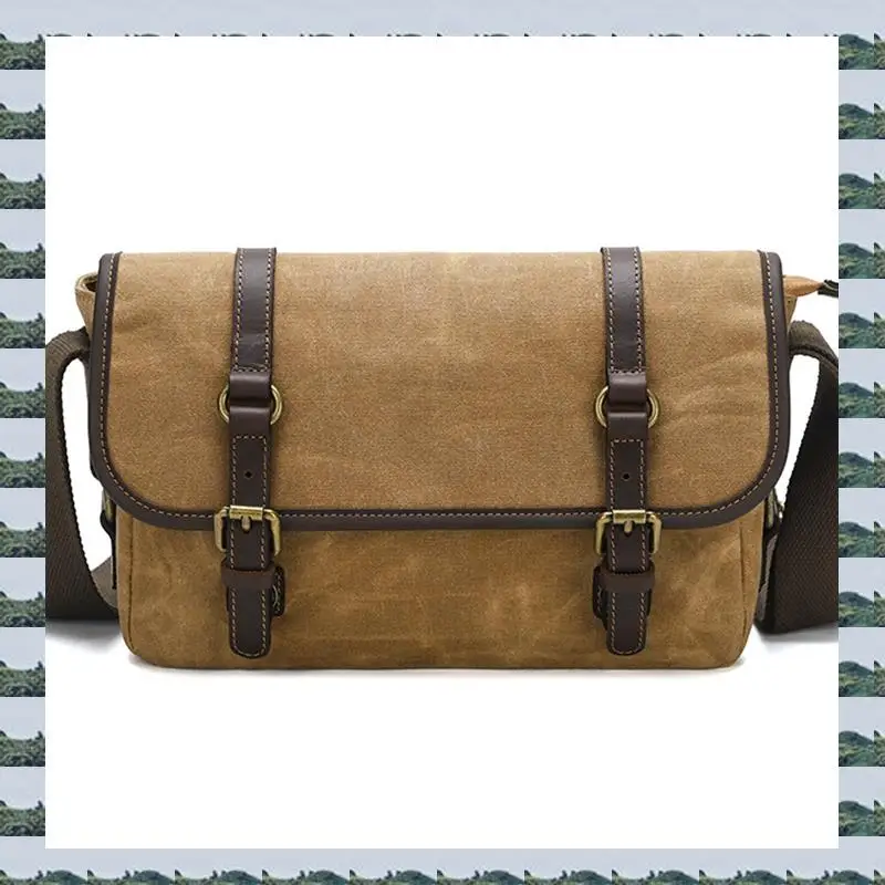 Abqr lona casual lente saco interno dslr fotografia ombro crossbody saco de armazenamento da câmera digital ao ar livre dos homens