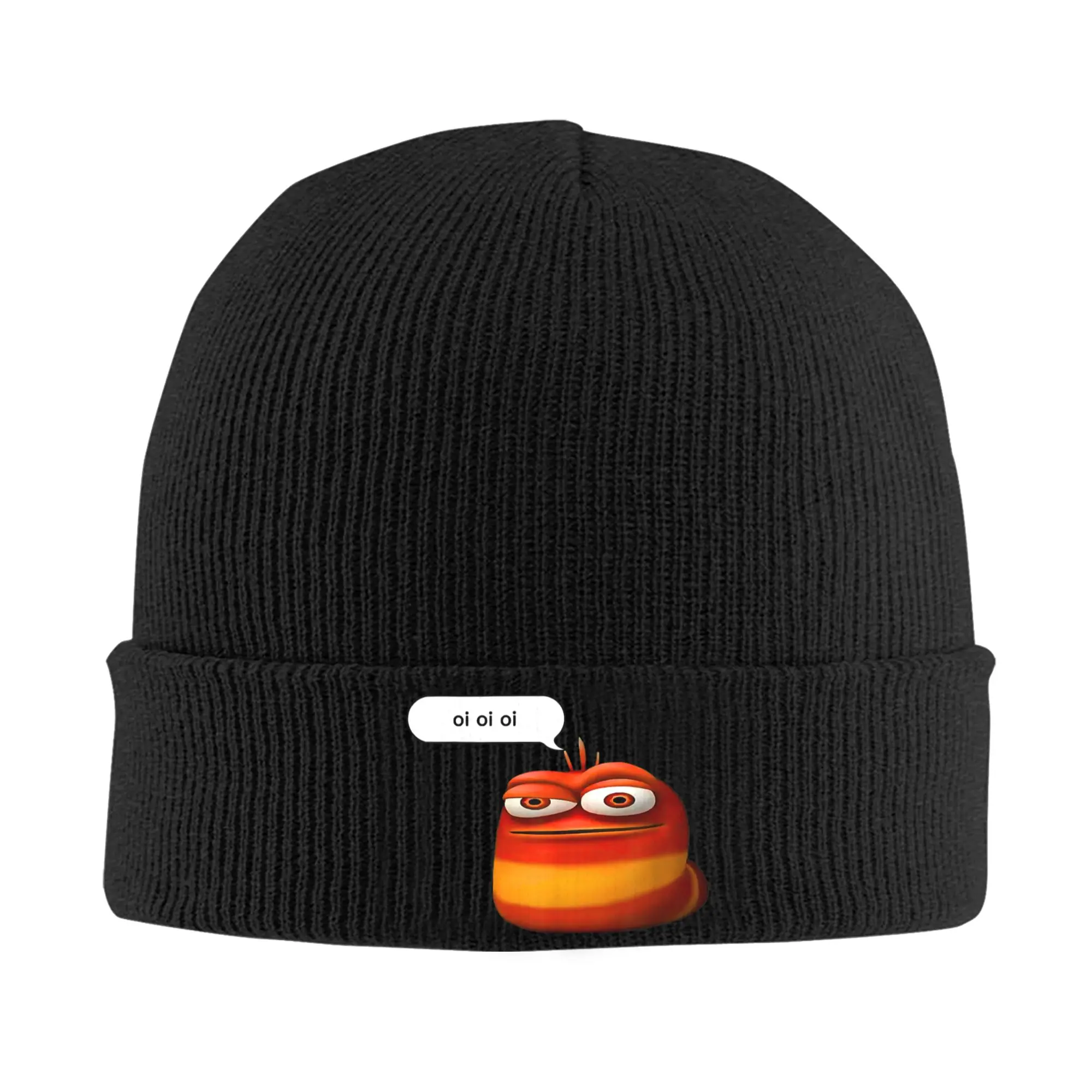 Men Women Unisex Red Larva Oi Oi Beanie Hats  Casual Knit Hat Autumn Winter Outdoor Sport Caps Custom Elastic Bonnet Hats