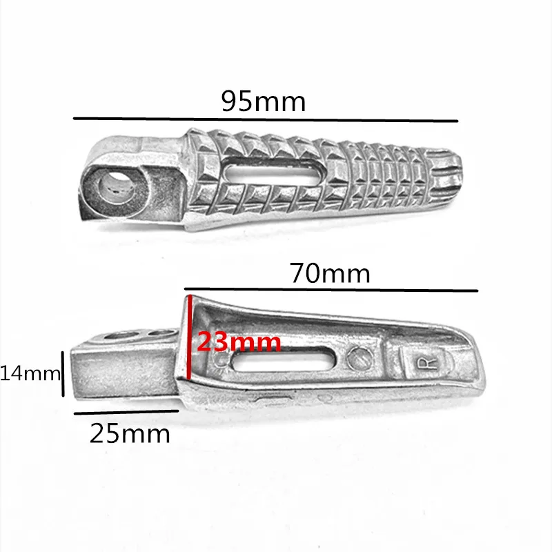 スズキgsr400、gsr600、gsxr600、gsxr750、gsxr1000、gsx1300r、gsxr1300、b-king、hayabusa用のオートバイフロントアンドリアフットペグ