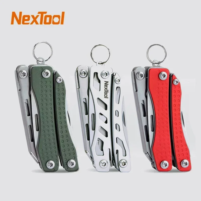 

NexTool Mini Flagship 10 In 1 Multitool Multi Function Tool Folding Pliers EDC Screwdriver Bottle Opener Outdoor Red/Green